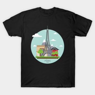 Paris France Eiffel Tower Visitors Tourist Edition T-Shirt